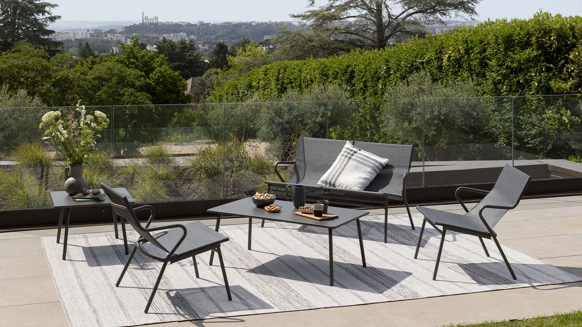 Salon de jardin matelassé VENCE BeComfort