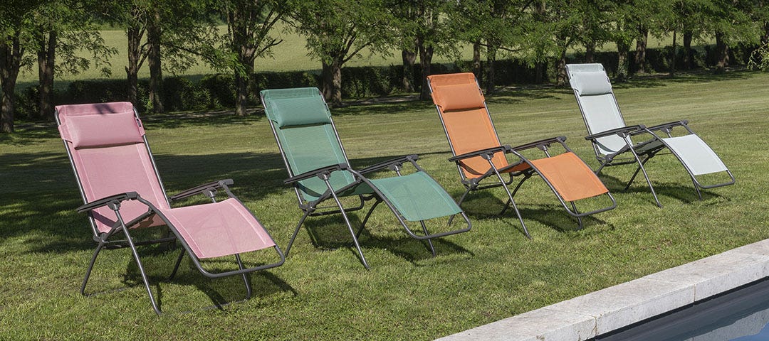 Relax chairs by Lafuma Mobilier, Pistil collection – comfort and style for balconies, terraces, patios